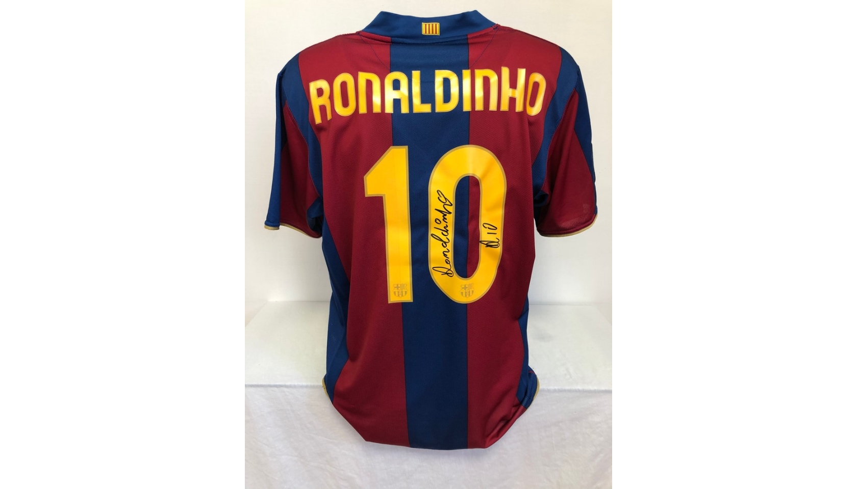 Ronaldinho's Official Barcelona Signed Shirt, 2006/07 - CharityStars