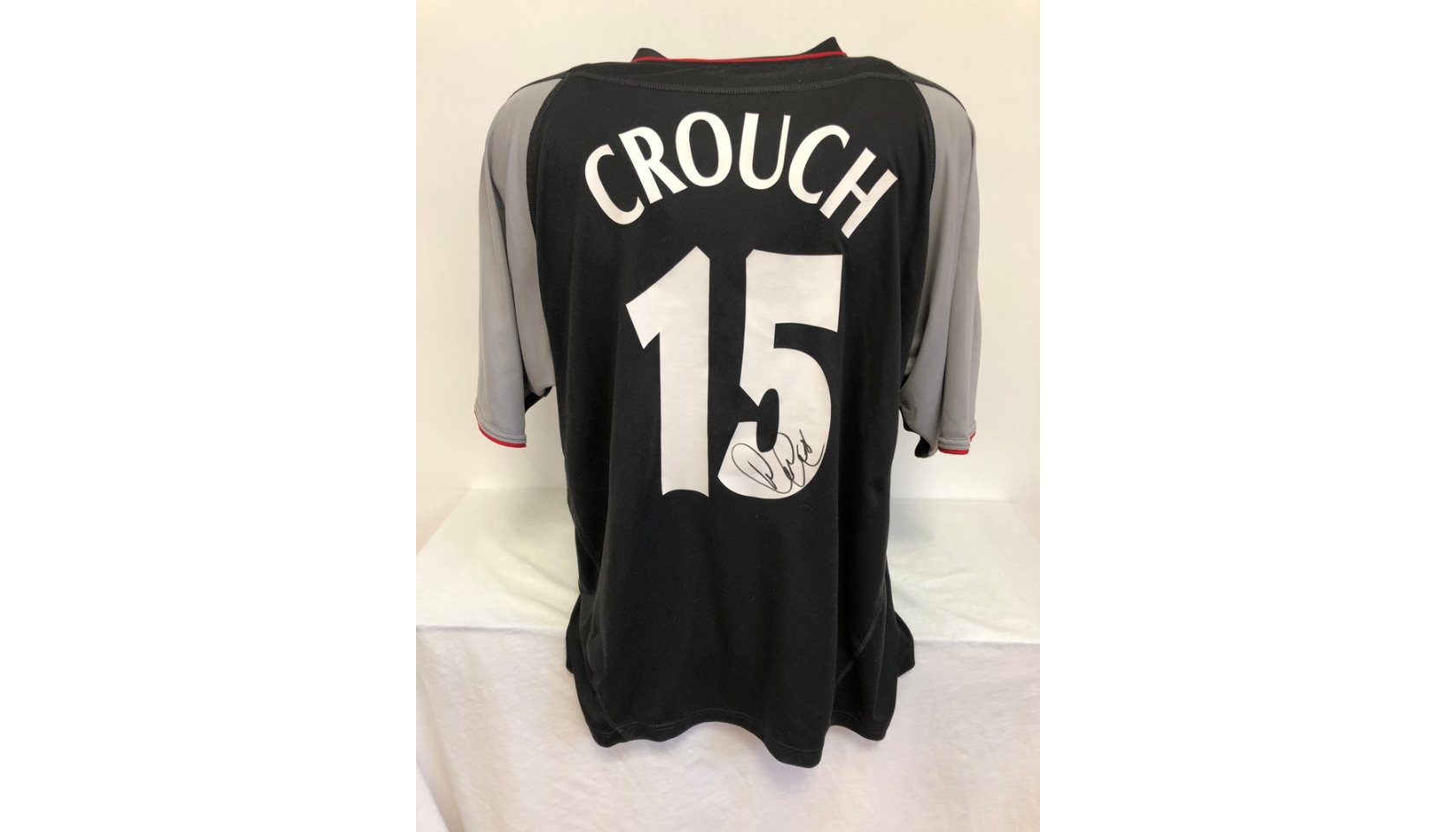 Crouch's Official Liverpool Signed Shirt, 2002/03 - CharityStars