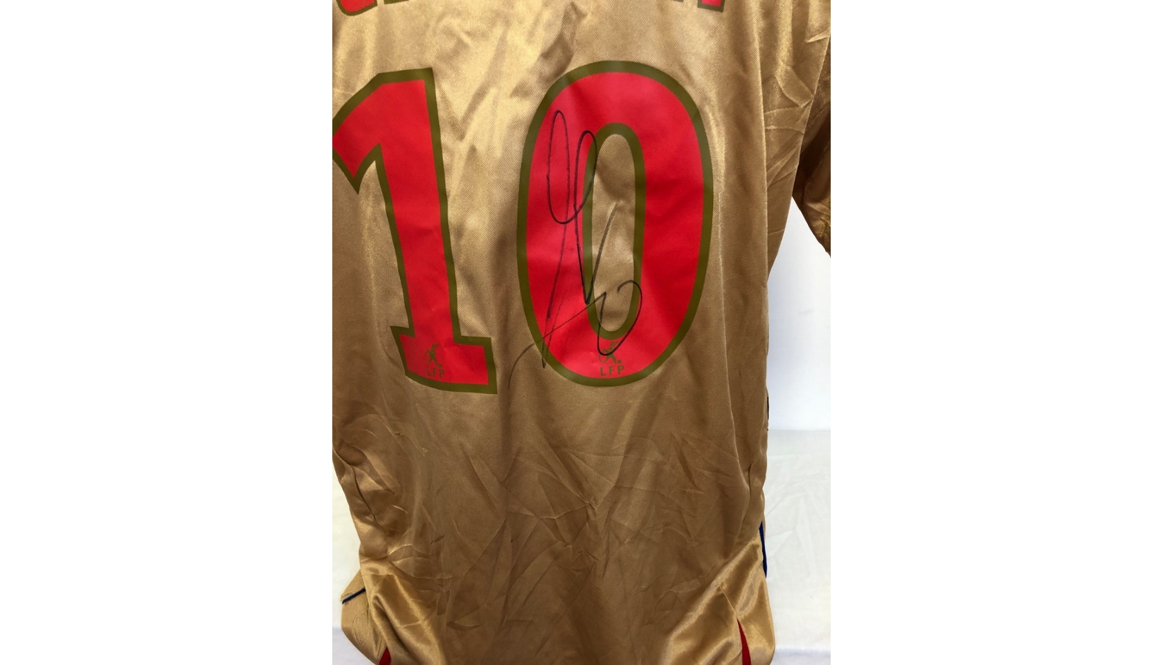 Benzema's Official Lyon Signed Shirt, 2007/08 - CharityStars