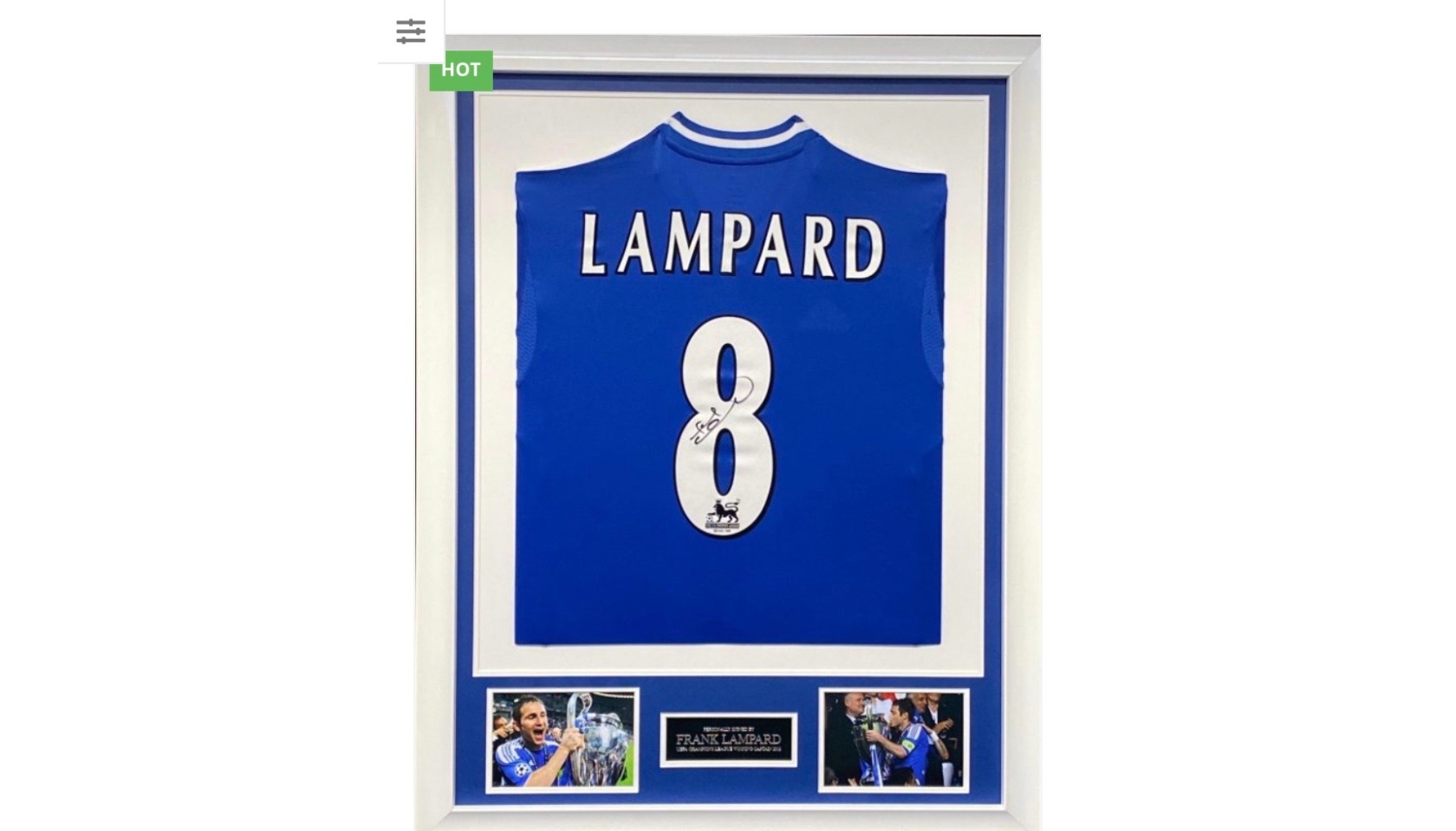 Soccer – Frank Lampard Signed & Framed Chelsea Jersey (Beckett Hologram), Taylormade Memorabilia