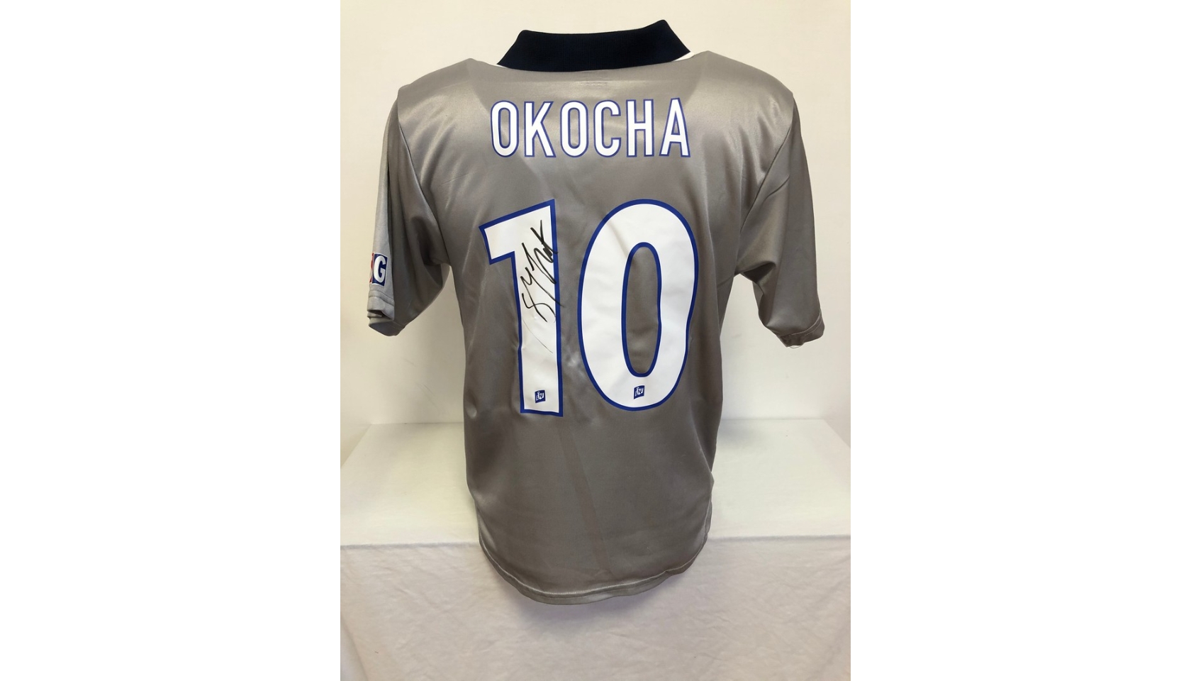 Okocha's Official PSG Signed Shirt, 2000/01 - CharityStars