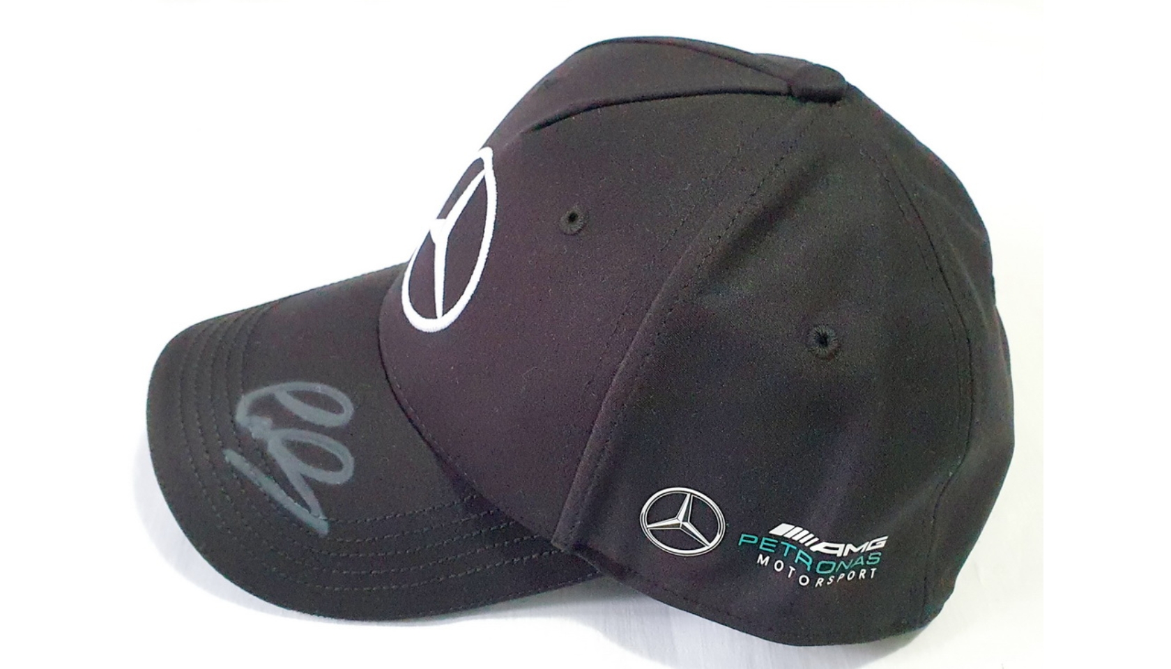 Official Mercedes Cap Signed by Lewis Hamilton - CharityStars