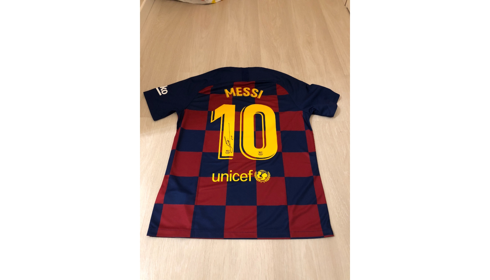 Messi's Official Barcelona Signed Shirt, 2019/20 - CharityStars