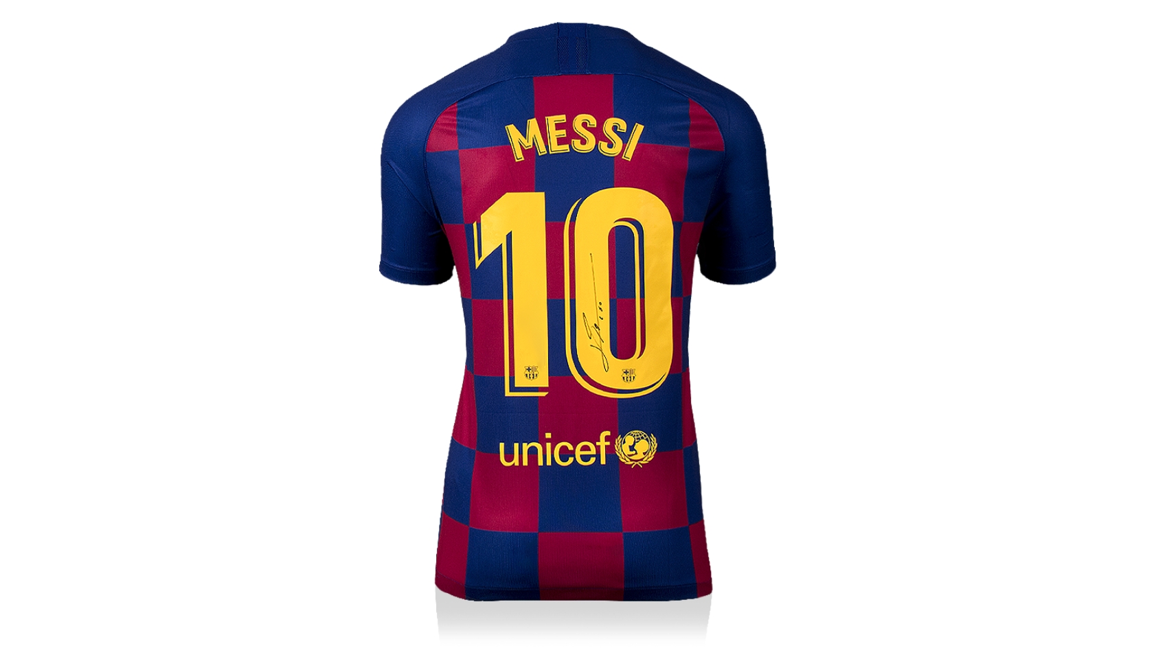 Lionel Messi Match Worn Signed F.C Barcelona La Liga Shirt 2019 - 2020  Season - Golden Soccer Signings