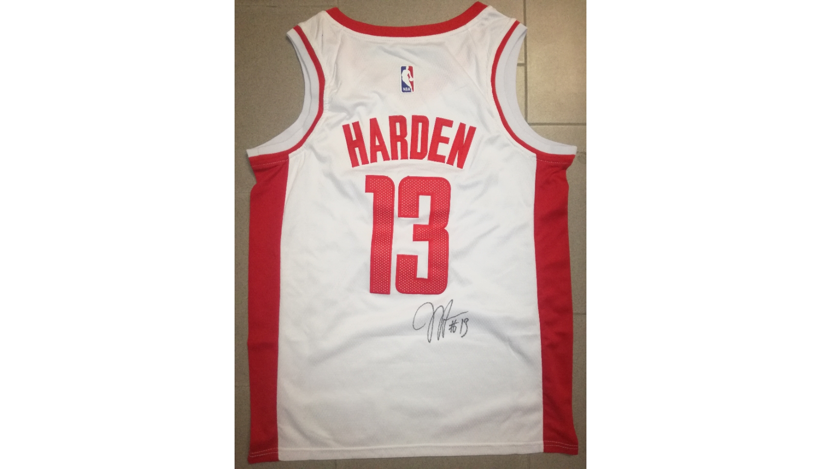James Harden Signed Houston Rockets Jersey Red (Beckett) — RSA