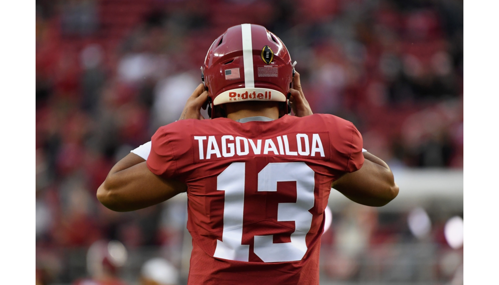 Crimson Tide & Miami Dolphins Jerseys from Tua Tagovailoa, Hand