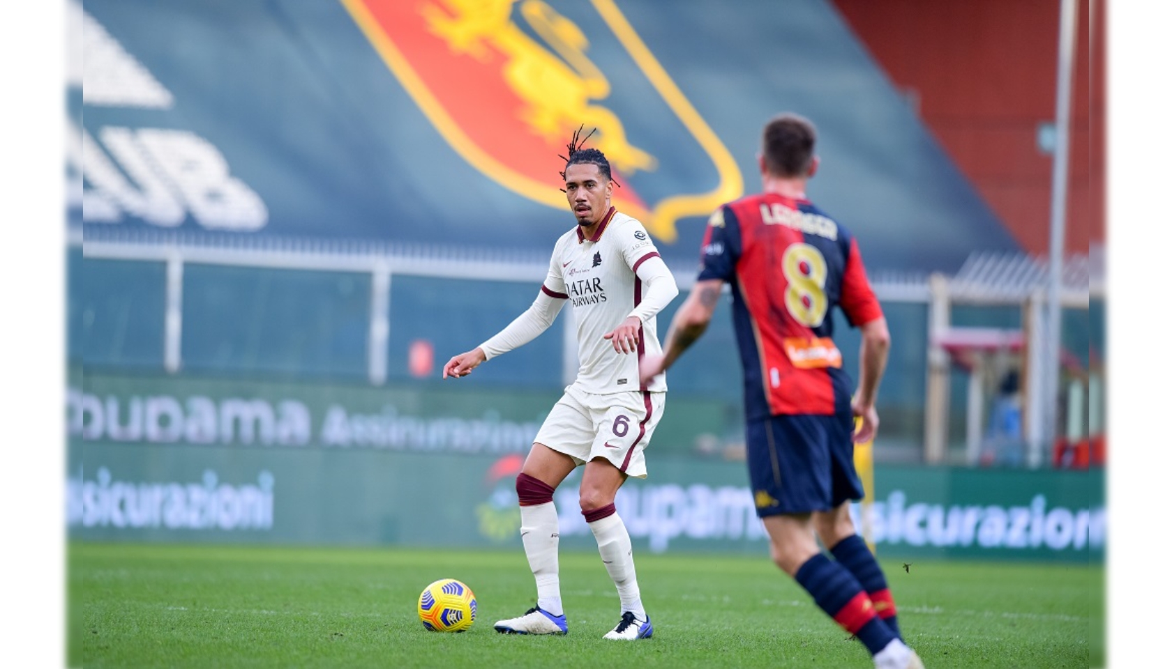 Smalling's shirt for Genoa-Roma 2021 - CharityStars