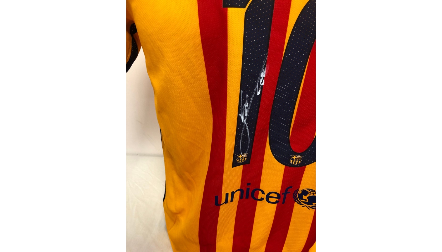 Messi's Barcelona Signed Match Shirt, 2015/16 - CharityStars