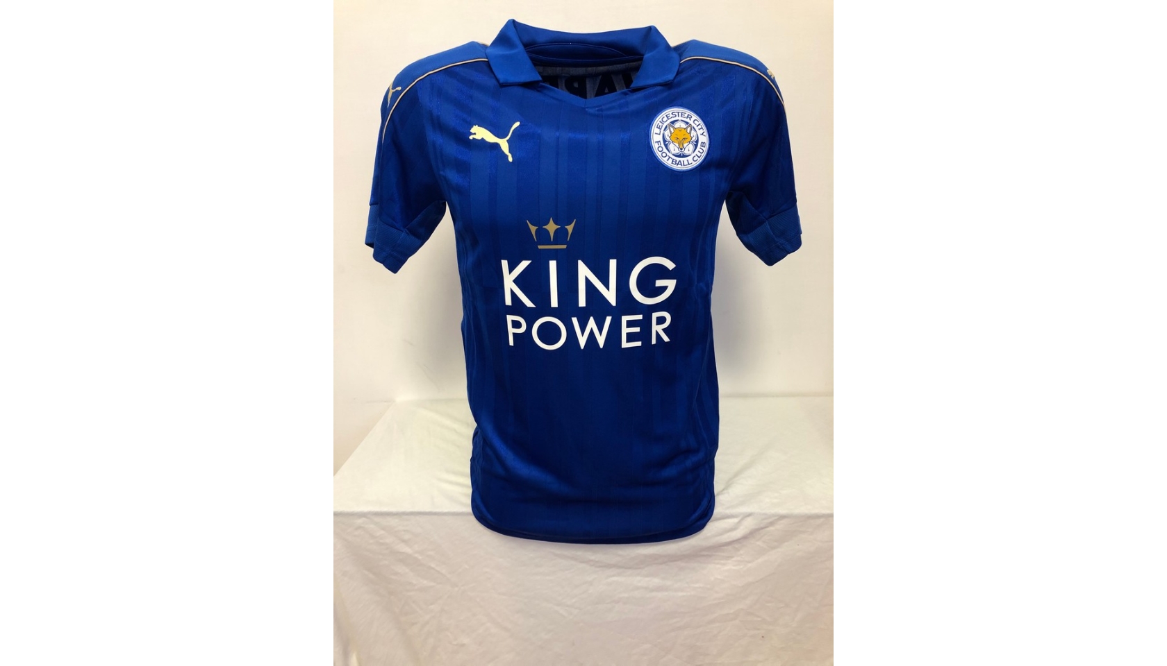 ENGLISH PREMIER LEICESTER CITY FC 2016-2017 COMMUNITY SHIELD LEAGUE  RUNNER-UP JAMIE VARDY 9 THIRD AUTHENTIC PUMA SHIRT MEDIUM