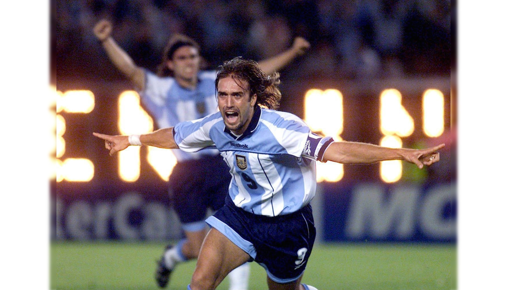 Argentina #9 Batistuta Retro Jersey Home World Cup 1998 – MS