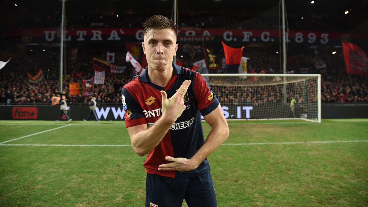 GENOVA - NOV 10, 2018: 9 Krzysztof Piatek. C.F.C Genoa - SSC