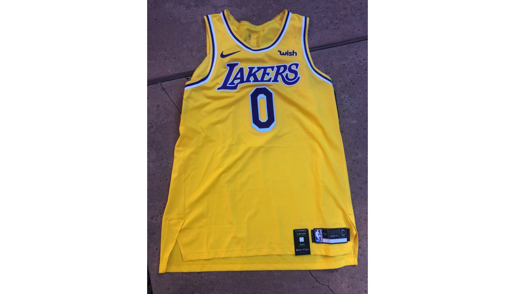 Kyle Kuzma Autographed/Signed Jersey Beckett COA Los Angeles Lakers LA