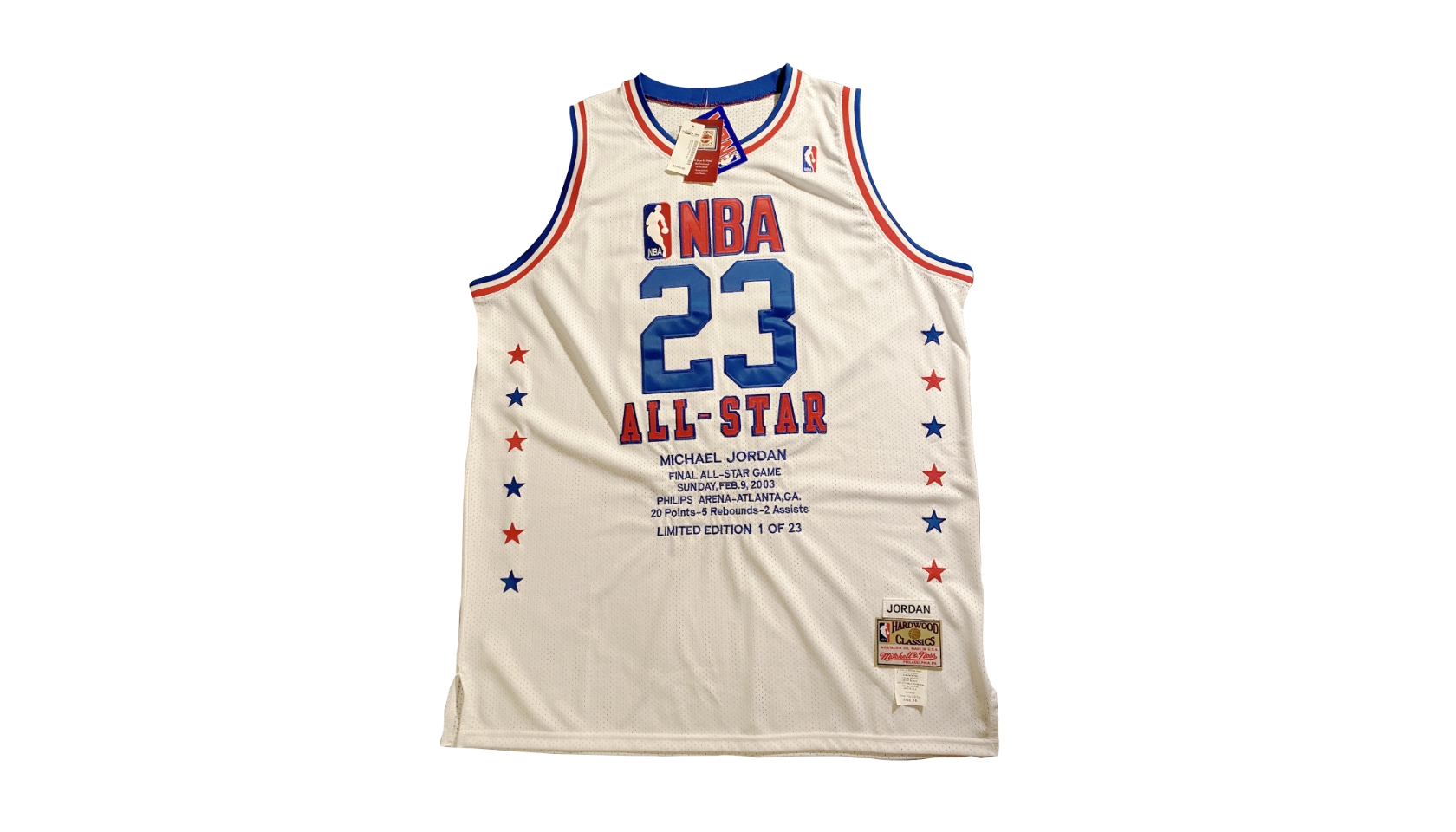 MICHAEL JORDAN FINAL ALL-STAR GAME 2003 JERSEY Limited 1 Of 23 Size 56