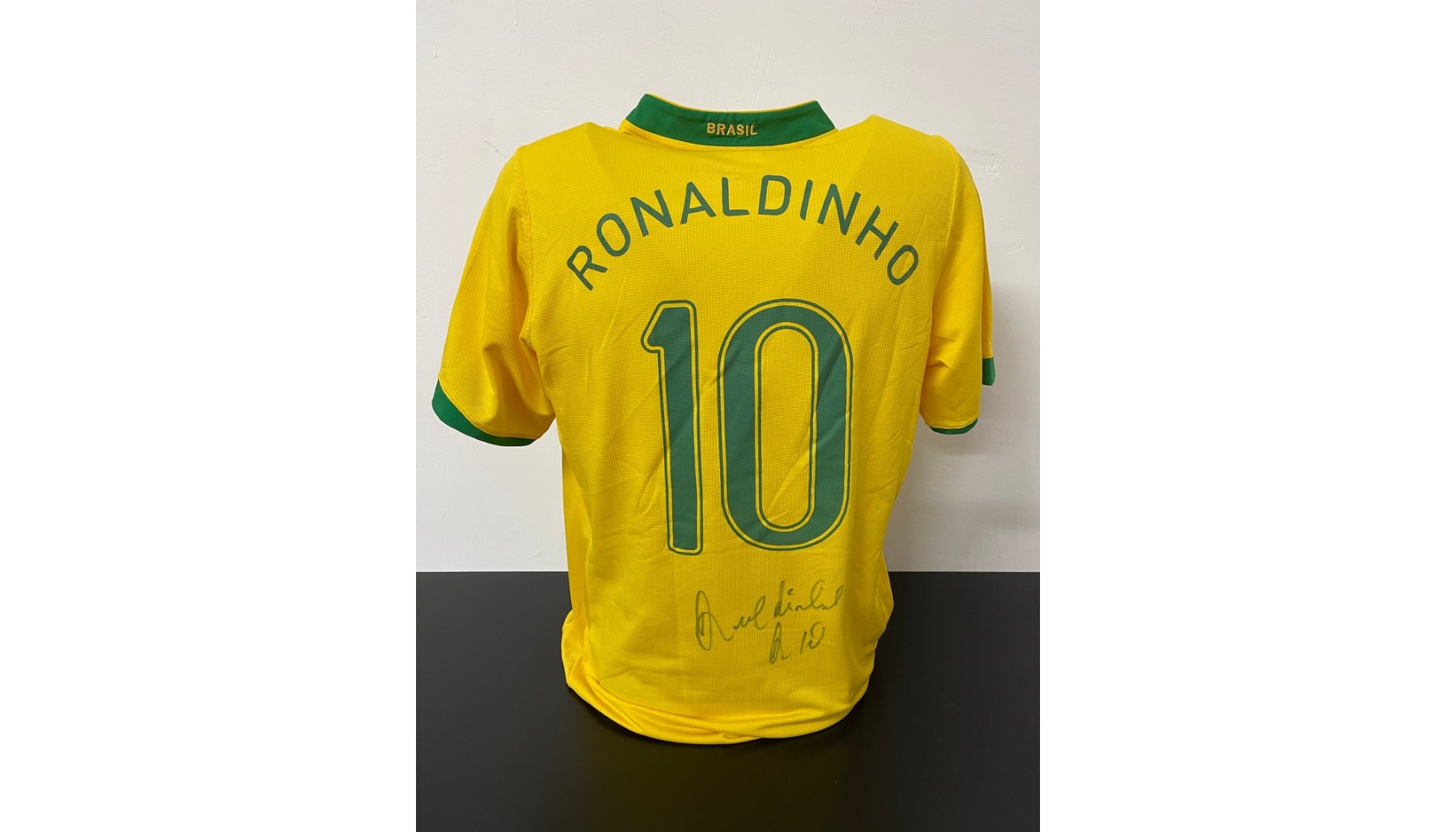 Ronaldinho's Official Brazil Signed Shirt, 2006 - CharityStars