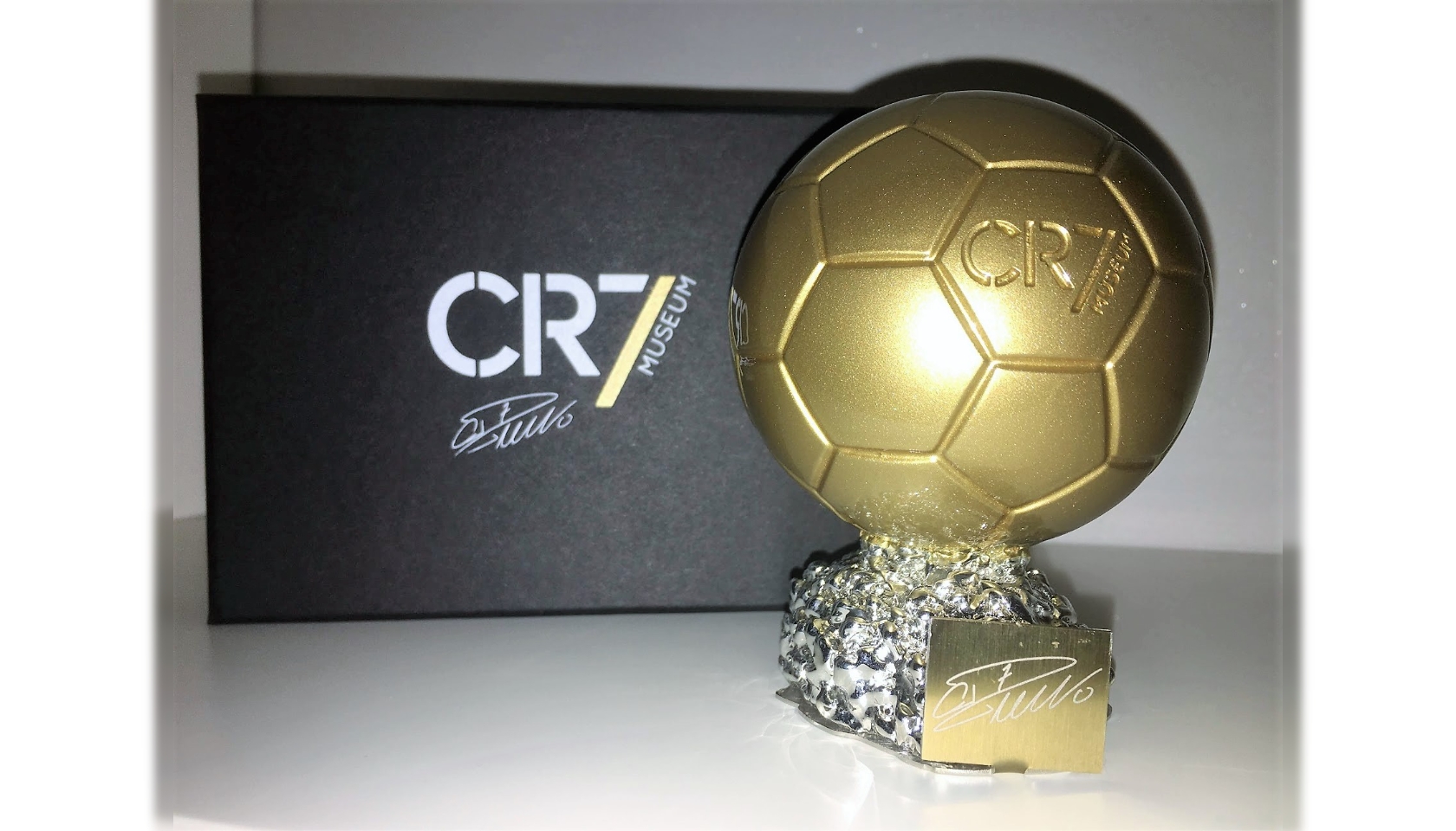 CR7 Museu Ballon d'Or + Cristiano Ronaldo Signed Photograph - CharityStars