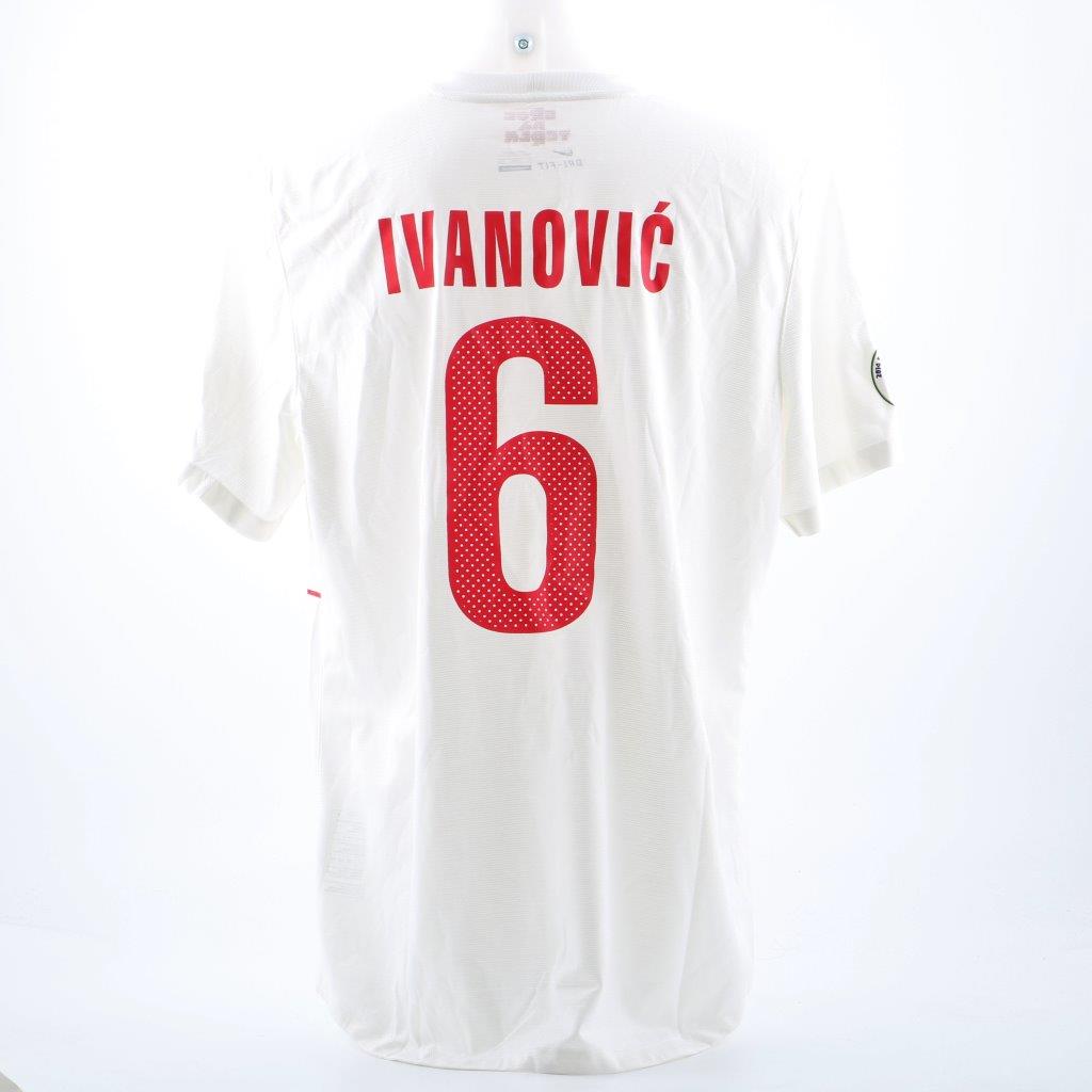 Ivanovic's Serbia match issued/worn shirt, FIFA World Cup Brazil