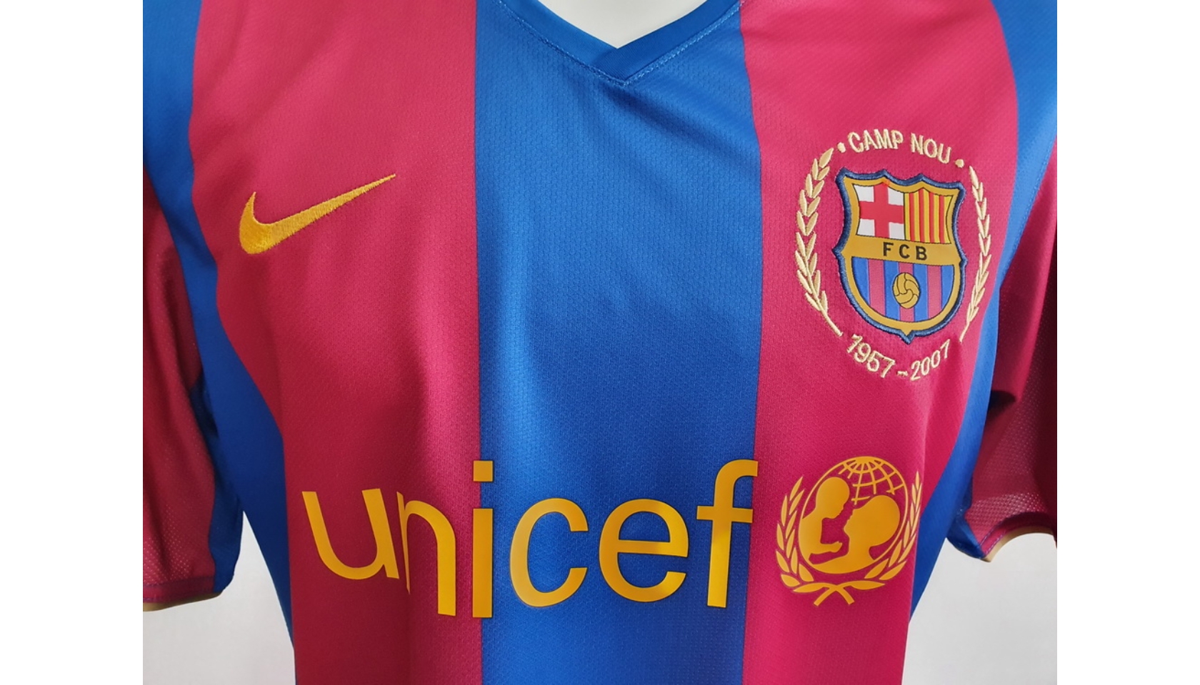 Messi's Barcelona Signed Match Shirt, 2007/08 - CharityStars