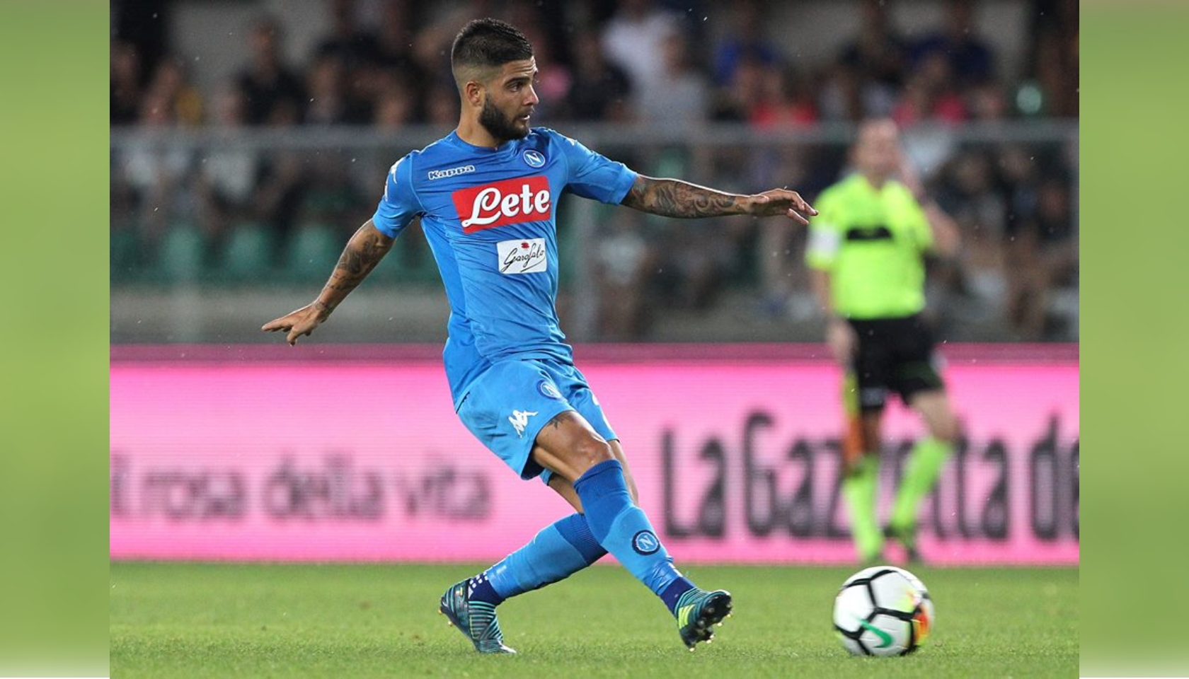 Insigne's Napoli Match-Issue/Worn 2016/17 Signed Shirt - CharityStars