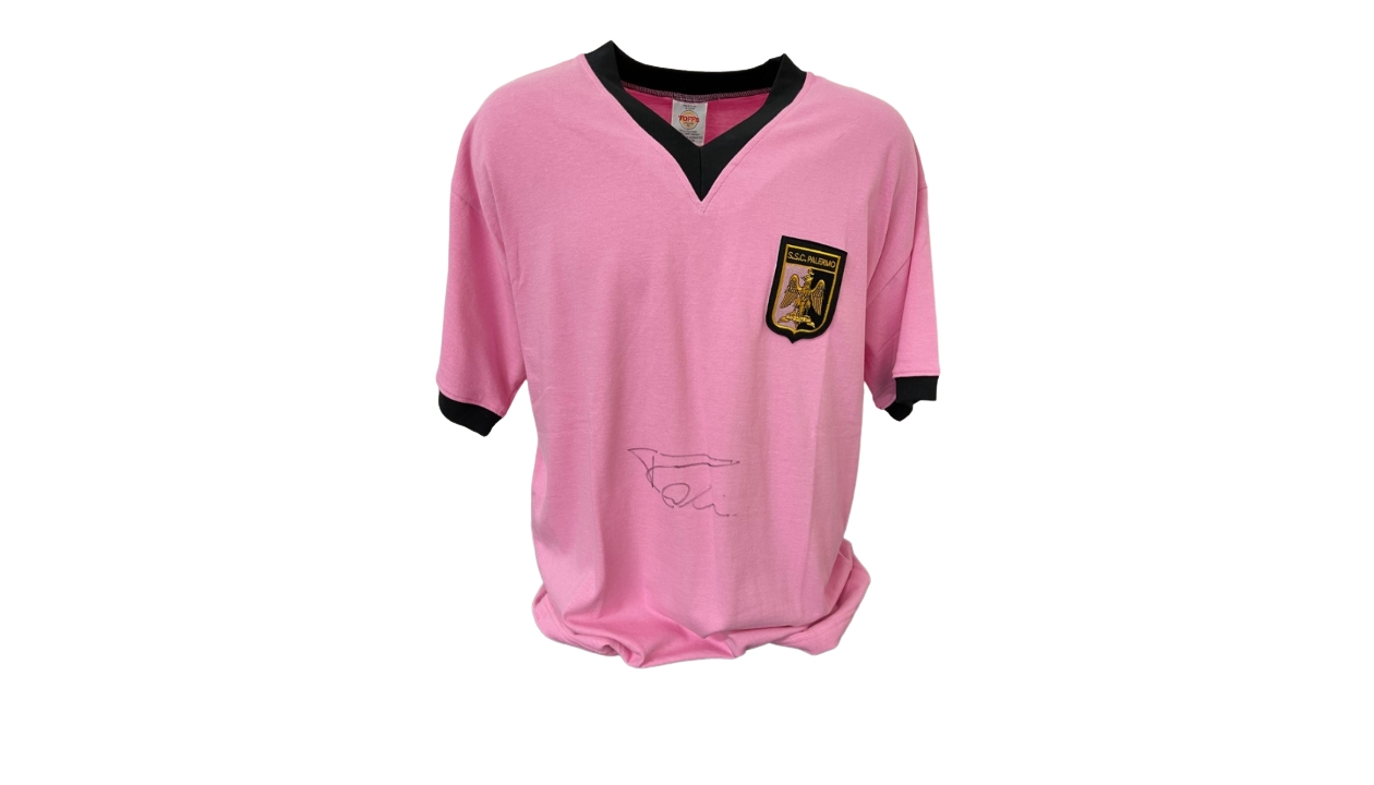 Maglia retro Palermo - Autografata da Toni - CharityStars