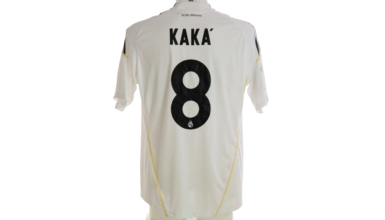 Kaka Real Madrid 2009 2010 DEBUT SEASON Jersey Shirt Camiseta L SKU# E84352  AV1001