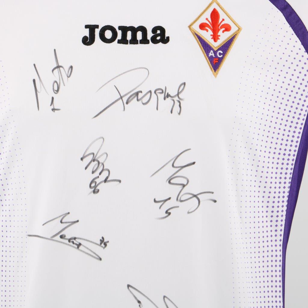 Borja Valero's Official Fiorentina Signed Shirt, 2012/13 - CharityStars