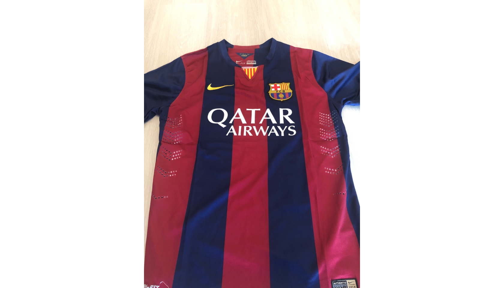 Xavi Official Barcelona Signed Shirt, 2012/13 - CharityStars