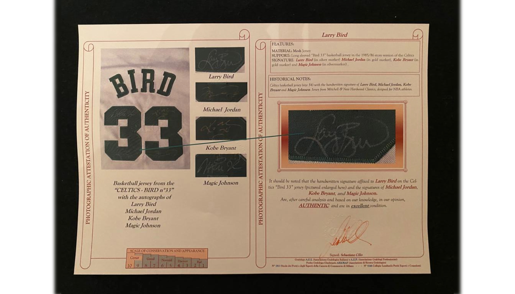 Larry Bird's Official Boston Celtics Jersey - Signed by the Legends -  CharityStars