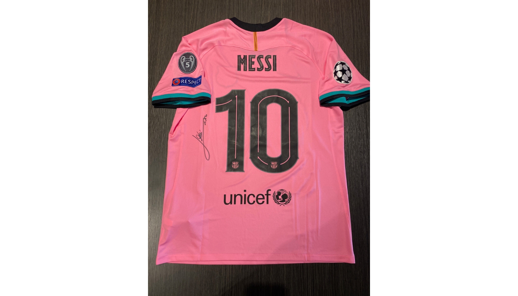 Camiseta 3ª FC Barcelona 2020/2021 Rosa Messi