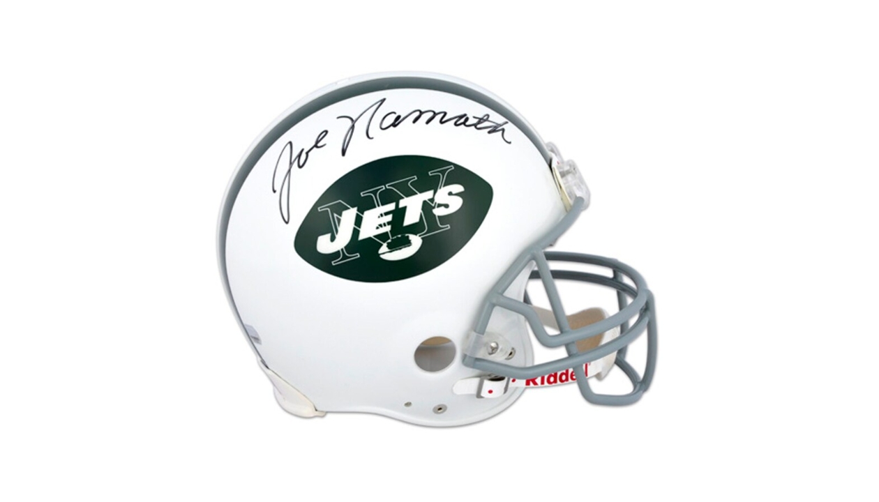 Joe Namath Autographed New York Jets Full Size Helmet