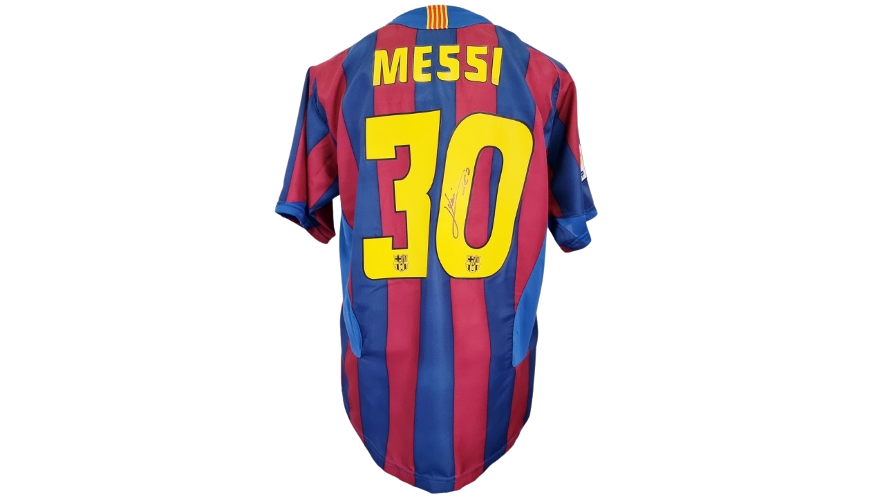 Messi's Official Barcelona Signed Shirt, 2005/06 - CharityStars