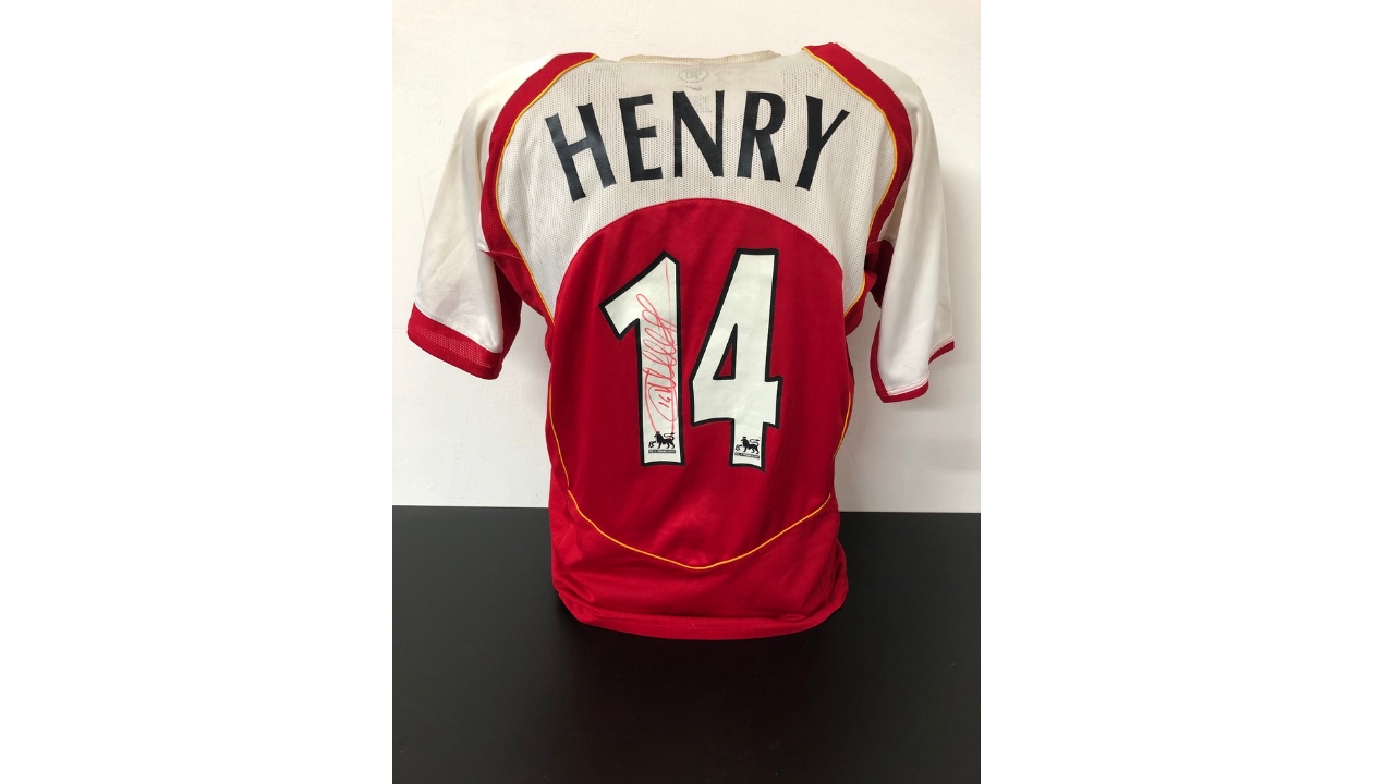 Henry Official Arsenal Signed Shirt, 2004/05 CharityStars