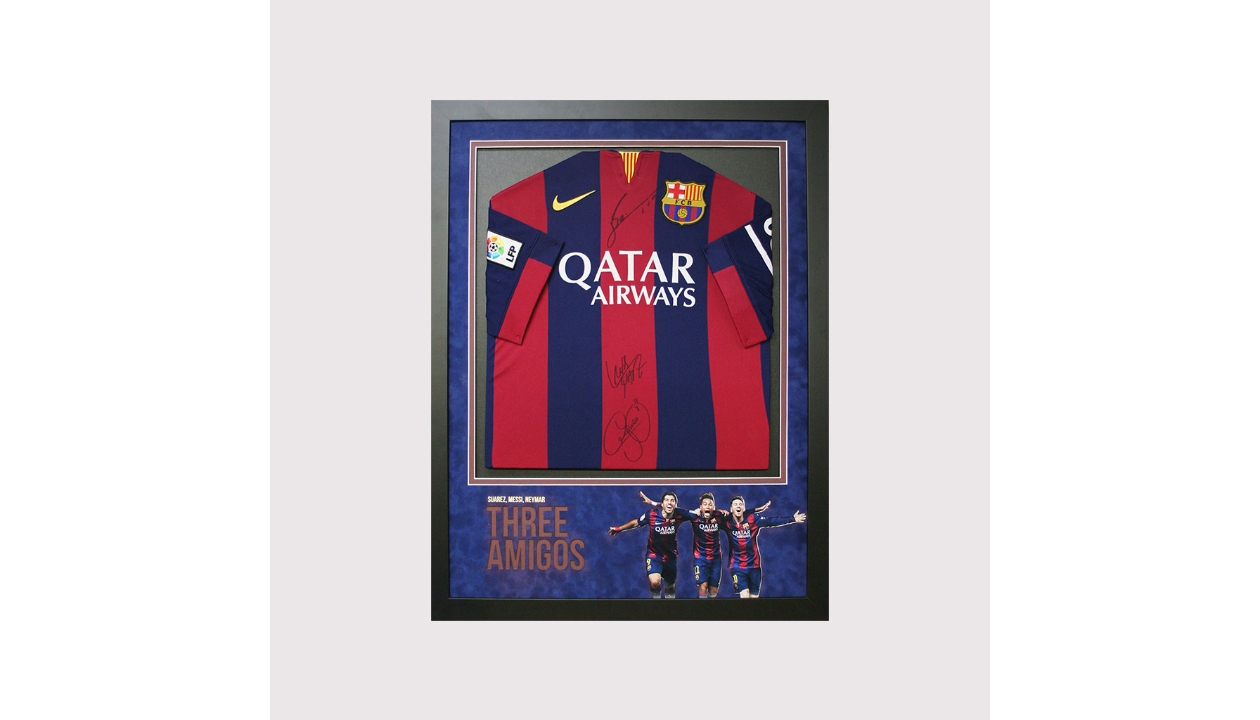 Messi's Official Barcelona Signed Shirt, 2014/15 - CharityStars