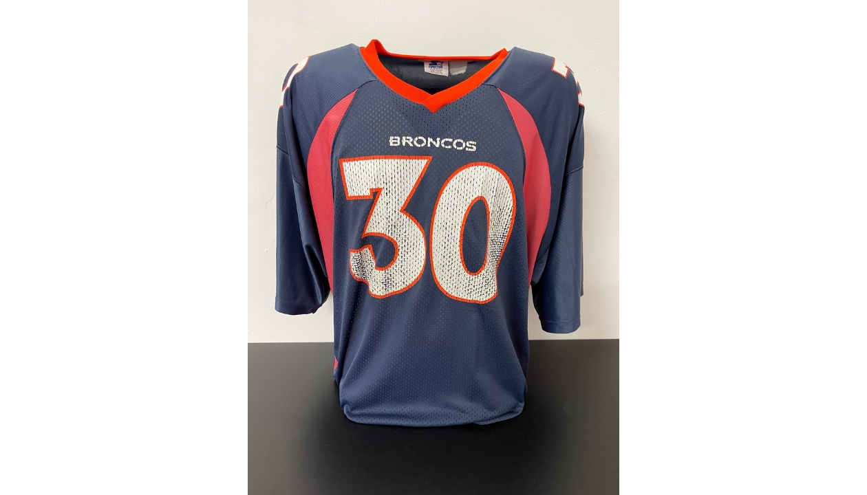 Terrell Davis Autographed Denver Broncos #30 Framed Jersey