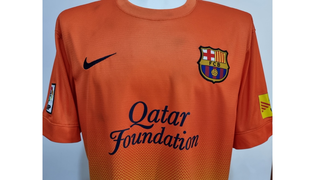 Messi's Official Barcelona Signed Shirt, 2012/13 - CharityStars