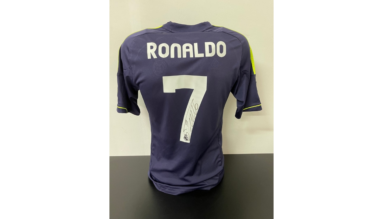 Ronaldo's Official Real Madrid Signed Shirt, 2012/13 - CharityStars