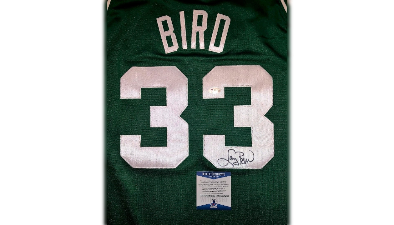 Larry Bird Signed and Framed Celtics Jersey - CharityStars
