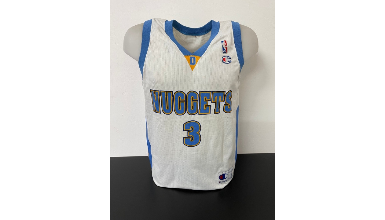 Allen Iverson #3 - Denver Nuggets Jersey - Sports Memorabilia - B