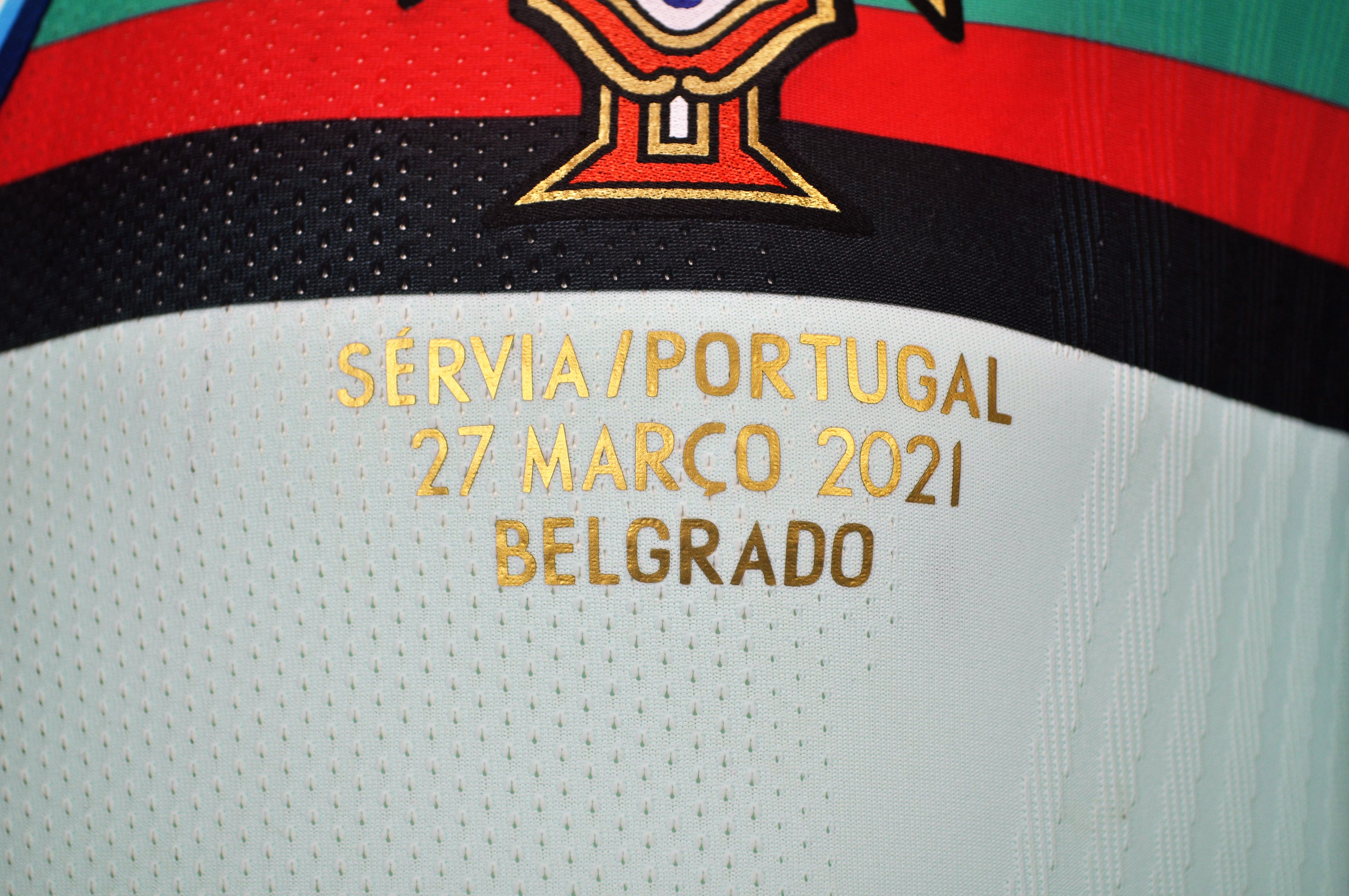 Ronaldo's Worn and Unwashed Shirt, Serbia-Portugal 2021 - CharityStars