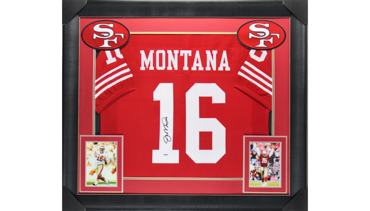 Charitybuzz: Joe Montana Singed Replica Jersey