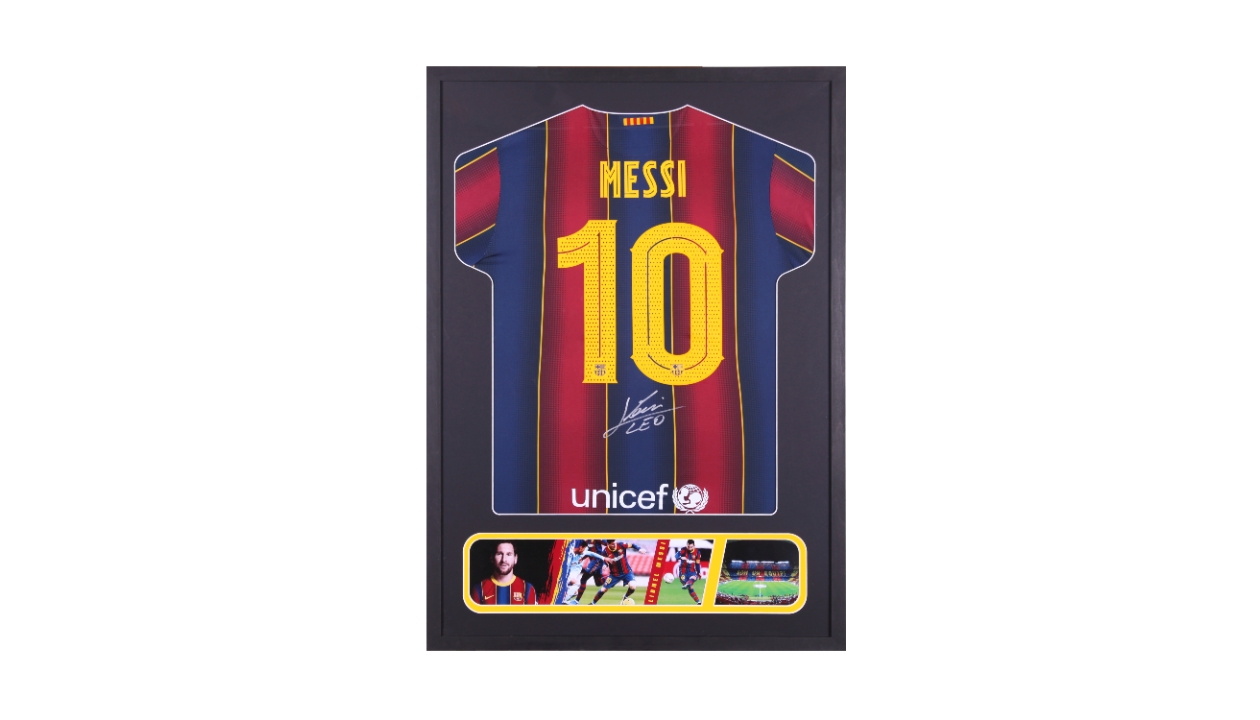 Lionel Messi Signed and Personally Dedicated FC Barcelona Shirt -  CharityStars