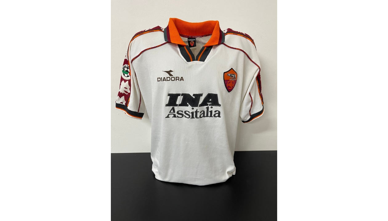 Maglia Totti Roma, 1998/99 - Autografata e incorniciata - CharityStars