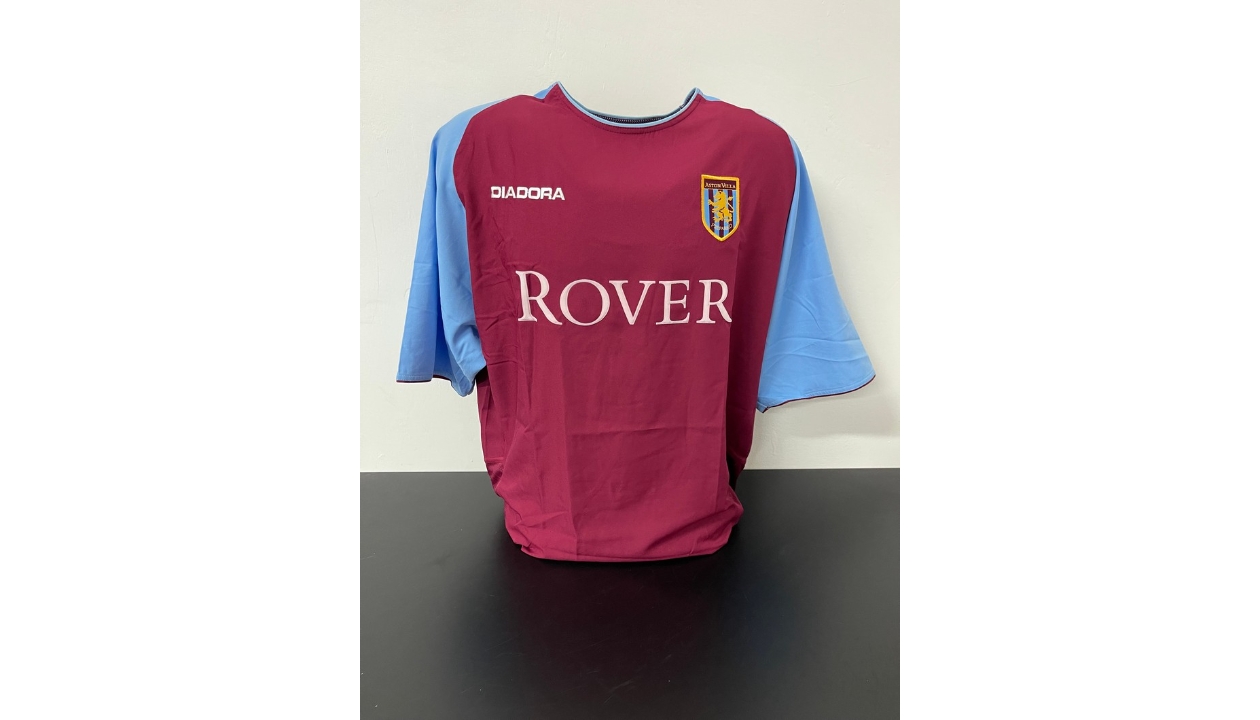 Aston Villa Peter Crouch Match Worn Shirt 2002-2003 * REDUCED