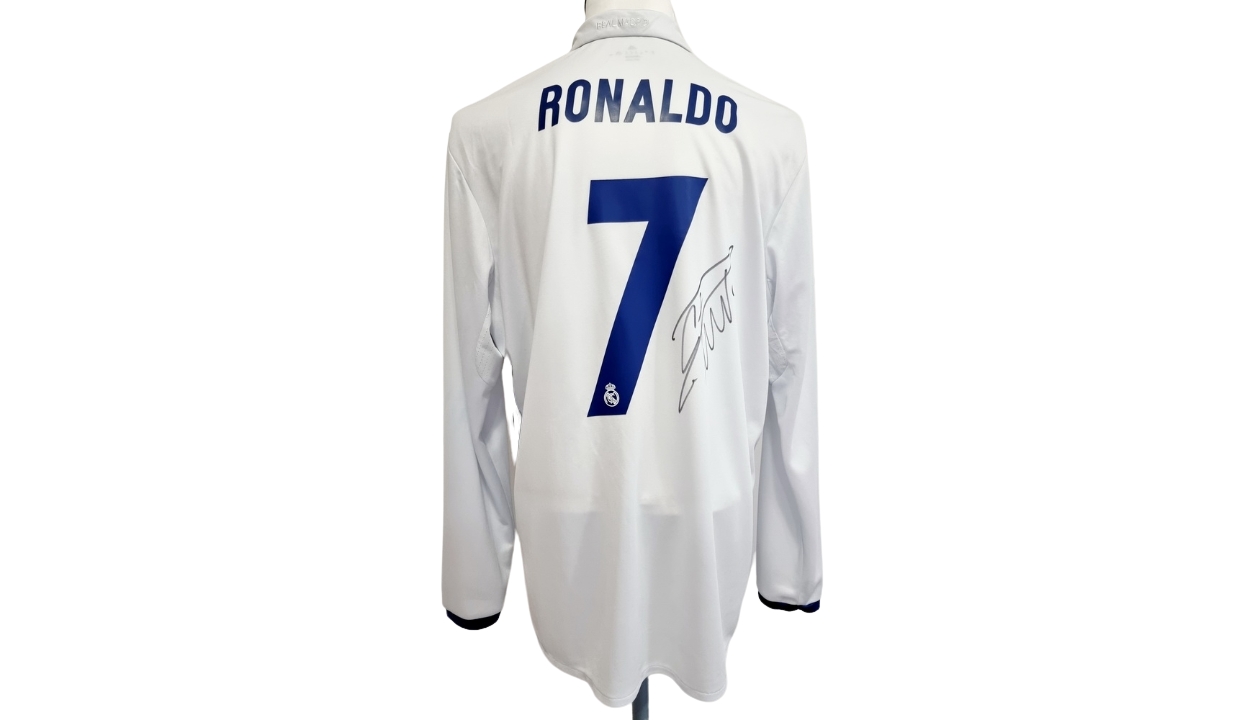 Ronaldo's Official Real Madrid Signed Shirt, 2016/17 - CharityStars