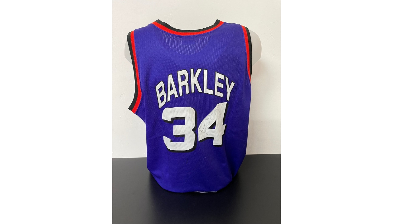 Charles Barkley Signed Phoenix Suns Champion Authentic Jersey (JSA