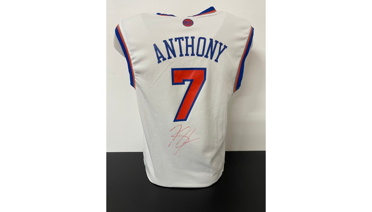 Charitybuzz: Take Home a Signed Carmelo Anthony Knicks Jersey and