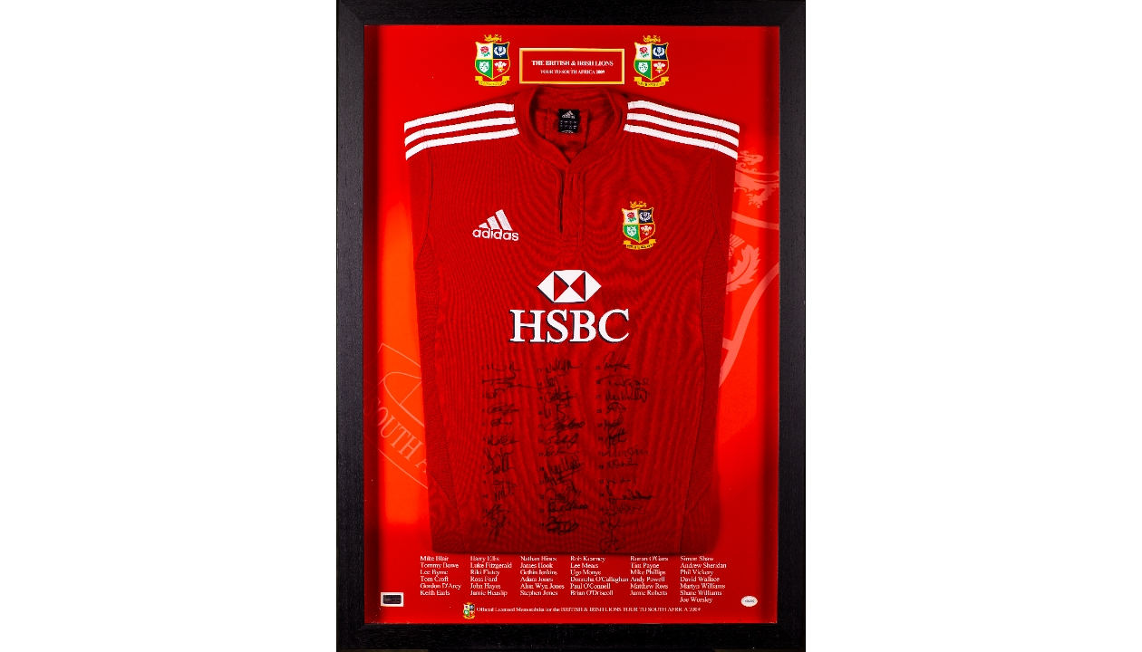 Signed British & Lions Shirts, Footballs – Lions Memorabilia