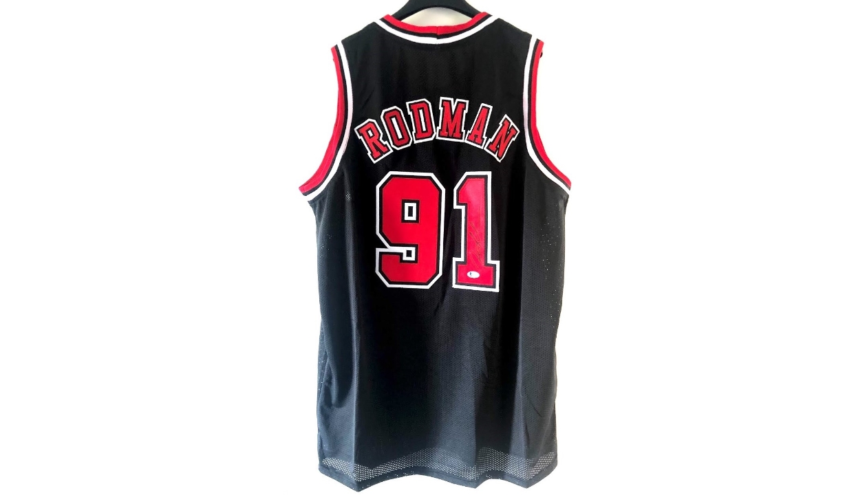 Dennis Rodman Chicago Bulls Signed Autograph Custom Jersey White JSA C –  MisterMancave