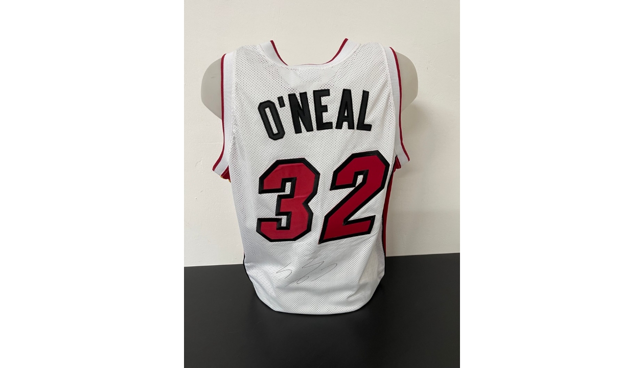 O'Neal's Official Miami Heat Signed Jersey, 2004/08 - CharityStars