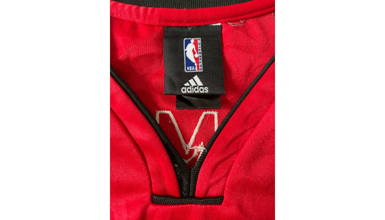 LeBron James Signed Miami Heat Authentic Adidas Red Alternate