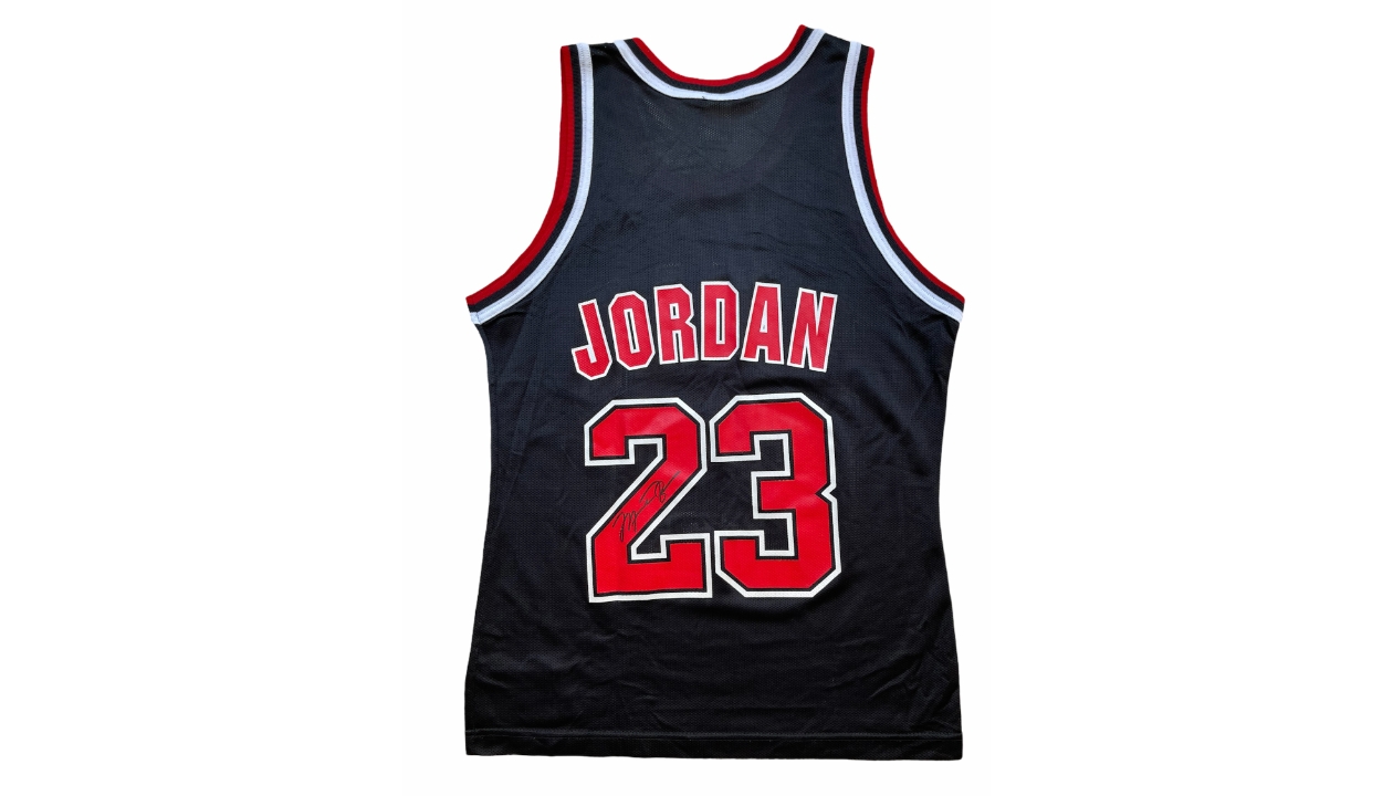 Signed Michael Jordan jersey for sale for $19500 in Richmond - Richmond News